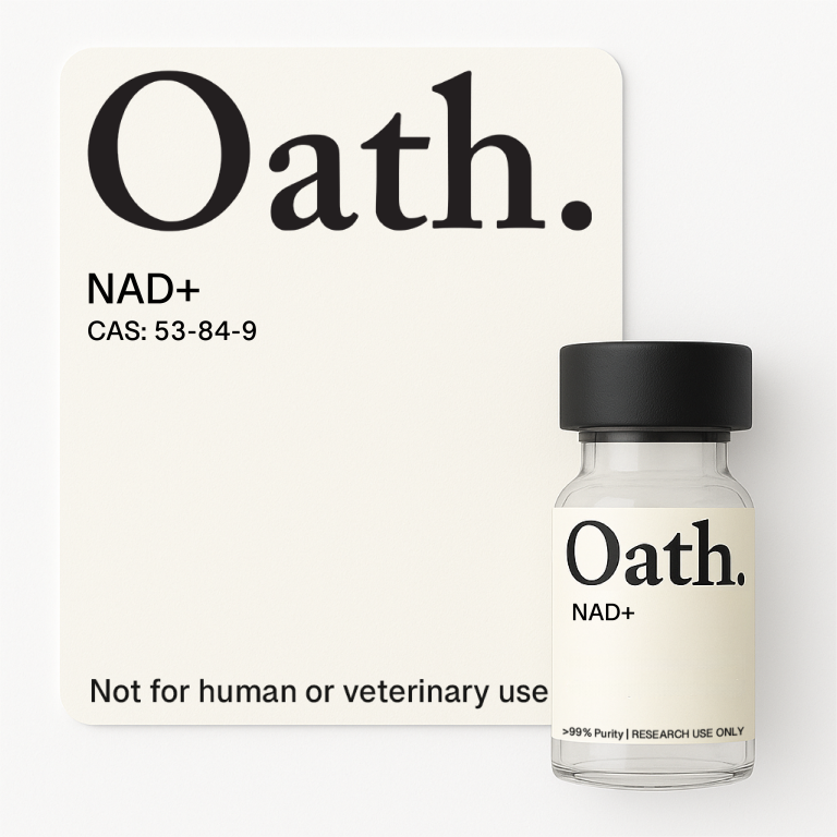 Oath Research NAD+, sold as research material at oathresearch.com
