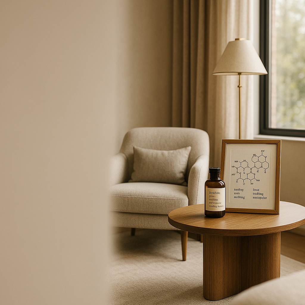 Cinematic ultra‑high‑resolution photograph: inside an upscale contemporary home—randomly choos